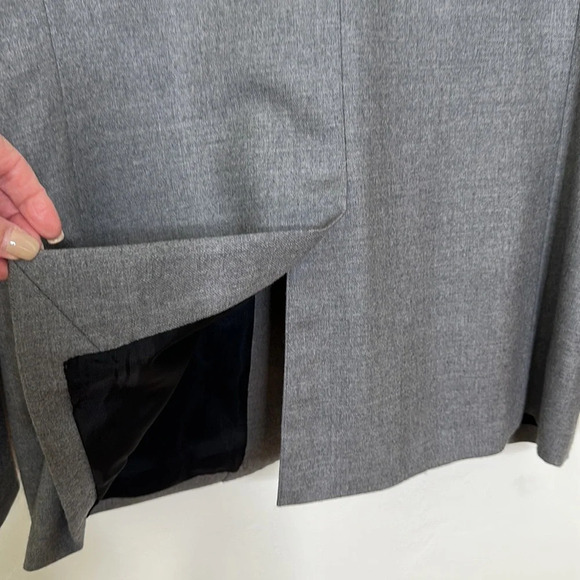 THEORY Virgin Wool Blazer Sport Coat Dilano M Delegation Gray Two Button, 42R - Picture 8 of 16